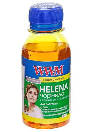 Чернила wwm helena для hp 100г yellow водорастворимые (hu/y-2)
