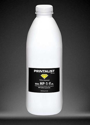 Тонер printalist для hp clj универсальный бутль 1000г yellow (hp-1-y-pl)