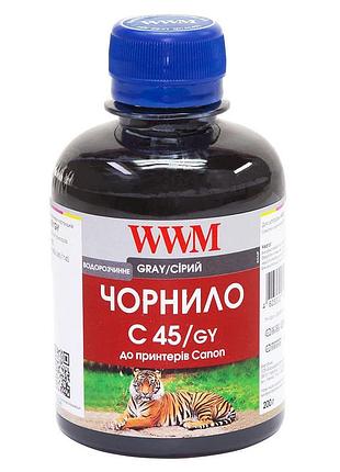 Чернила wwm для canon cli-451gy 200г gray водорастворимые (c45/gy)