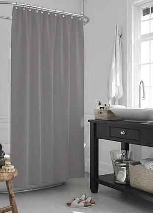Штора для ванної широка 240*200 см grey tropik туреччина