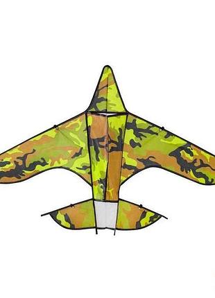 Воздушный змей 100см зеленый арт.vz2473 самолет тм 7toys