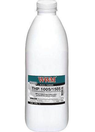 Тонер wwm для hp lj p1005/1006/1505 бутль 1000г black (tb85-5)