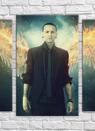 Модульная картина на холсте из 5-ти частей "linkin park"
