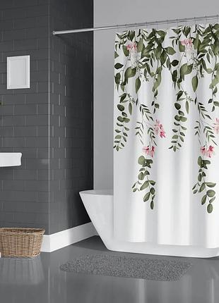 Штора для ванной floral 180x200 см tropik bs-7184