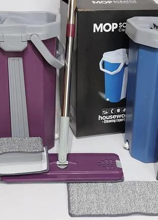 Швабра з відром та автоматичним віджимом cleaning expert 2407
