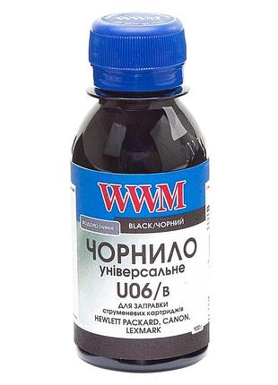 Чернила wwm для canon/hp/lexmark 100г black водорастворимые (u06/b-2)