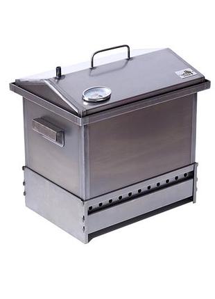 Коптильня smokehouse m original с термометром и подставкой