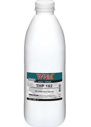 Тонер wwm для hp lj pro m102a/102w/130a бутыль 1000г black (wwm-cf217-1)