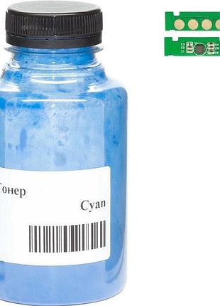 Тонер + чип анк для hp clj 150/178/179 бутыль 25г cyan (50000245)