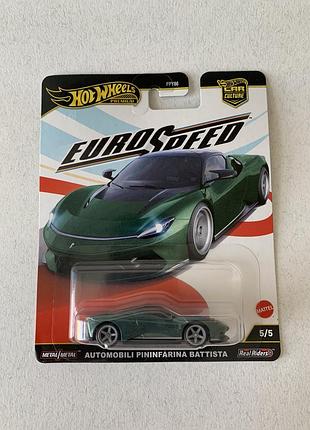 Преміум машинка хот вілс automobili panninfarina battista hot wheels premium