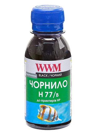 Чернила wwm для hp no177/84 100г black водорастворимые (h77/b-2)