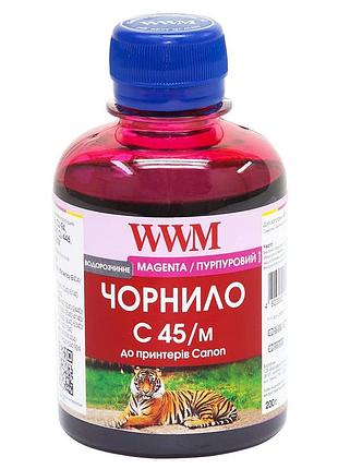 Чорнило wwm для canon cl-441/cl-446/cli-451m 200г magenta водорозчинне (c45/m)