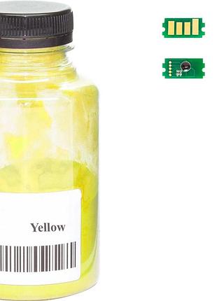 Тонер + чип анк для kyocera mita ecosys m6030/m6130/m6230/m6530 бутыль 70г 3000 вт. yellow (3203483)
