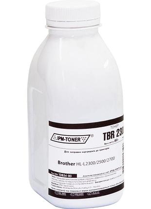 Тонер ipm для brother hl-l2300/2500/2700 бутль 80г black (tdb34-80)