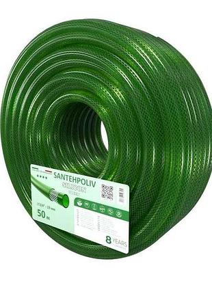 Шланг для поливу 3/4 50м silicon green (бухта) пвх тм santehpoliv