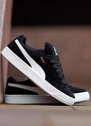 Puma suede xl black white