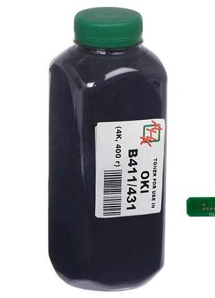 Тонер + чип анк для oki b431 бутль 400г black (1401335)