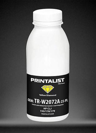 Тонер printalist для hp clj 150/178/179 бутыль 25г yellow (tr-w2072a-25-pl)