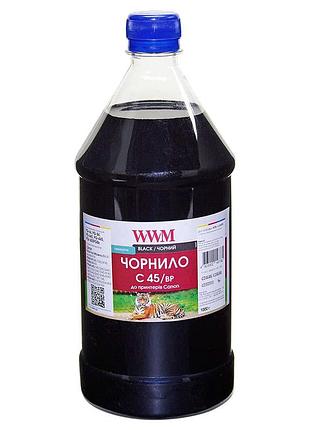 Чернила wwm для canon pg-440/pg-445/pgi-450bk 1000г black пигментные (c45/bp-4)