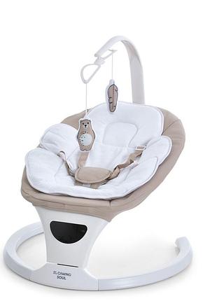 Укачивающий центр-шезлонг soul me 1175 beige