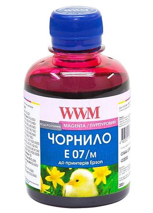 Чернила wwm для epson stylus c42/c48/c62 200г magenta водорастворимые (e07/m)
