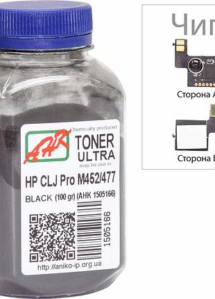 Тонер + чип анк для hp clj pro m452/477 бутль 100г black (1505170)