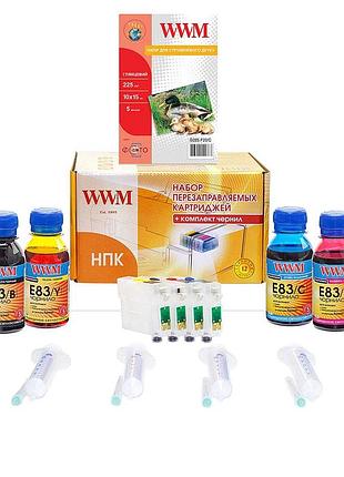 Нпу wwm для epson stylus tx210/tx219/tx410/tx419 (rc.t073n-1) с чернилами e83 с повышенной светостойкостью