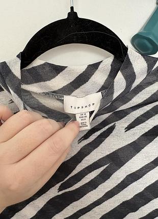 Лонг сетка topshop зебра 4
