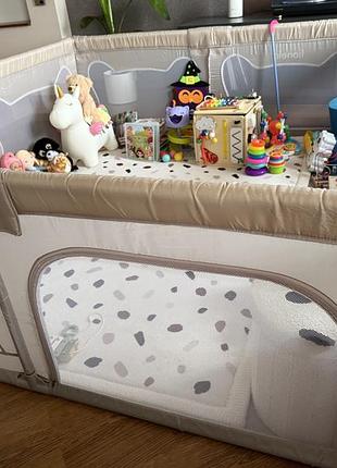 Манеж lionelo willow xl beige sand 207×187 см