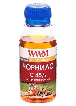 Чернила wwm для canon cl-441/cl-446/cli-451y 100г yellow водорастворимые (c45/y-2)