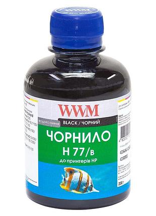 Чернила wwm для hp no177/84 200г black водорастворимые (h77/b)