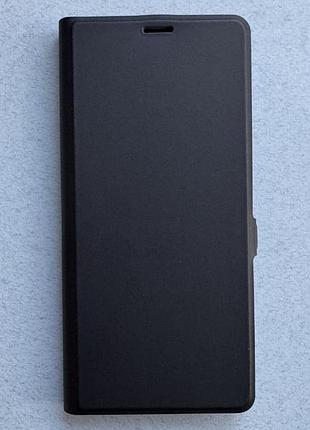 Xiaomi redmi 12 чехол-книжка wave flap black чёрный высококачественная искусственная кожа слоты для карт