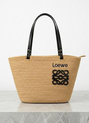 Летний шопер loewe в цвете т.беж