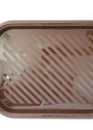 Піднос 50*35см коричневий арт.pmm5035br тм мм-пласт