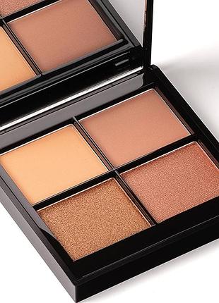 Базовая палетка теней на каждый день santorini quad eyeshadow palette от phase zero