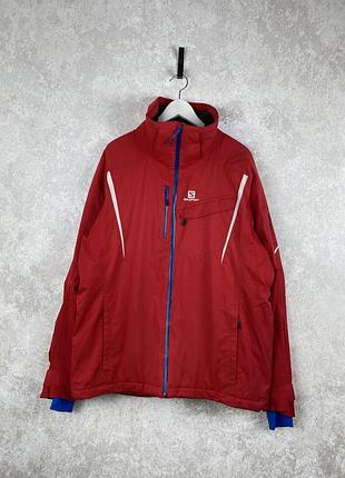 Чоловіча горнолижна куртка salomon enduro jacket в гарному стані, оригінал xl