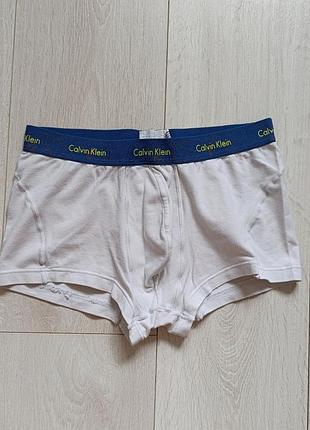 Труси чоловічі базові білі боксерки котонові calvin klein s c 8 36 44