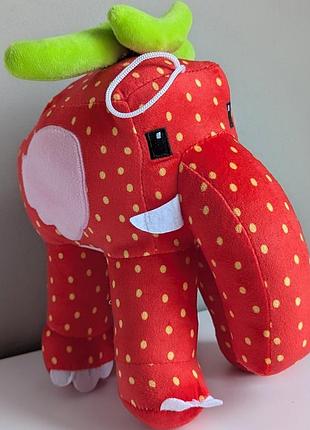 М'яка іграшка strawberry elephant roblox 24 см полуничний слон