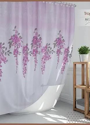 Штора для ванної кімнати тропік jade 180*200 см