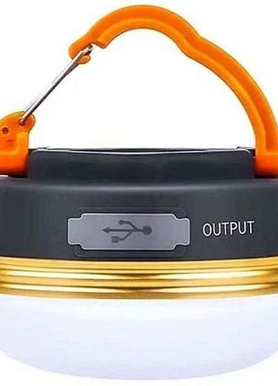 Фонарь для кемпинга 5000k yd-1-5smd, li-ion аккумулятор, power bank, зу type-c, магнит, крючок акб встроенный тм китай