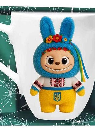 Чашка 200мл labubu вишиванка червона в под. коробці 1шт тм farglass