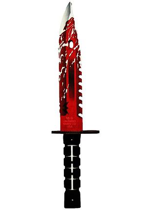 Сувенирный деревянный нож "so-2 m-9 bayonet blue blood" so2m9-bb