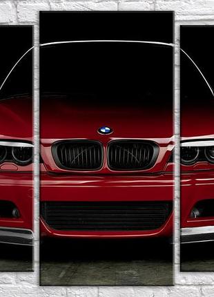Модульна картина на полотні з 3-х частин "bmw"