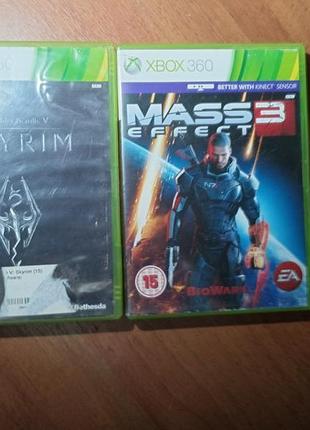 Диски на xbox 360 skyrim mess effect 3 лицензионные