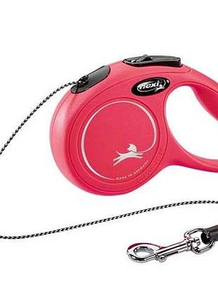 Рулетка flexi classic m-трос 5м до 20 кг красная, 5м до 20 кг