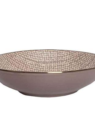 Тарелка суповая 20см 700мл linen impression l0440-1b-009-sp4 тм losk