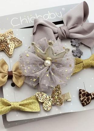 Резинки и заколки chicbaby ( набор 15 шт)