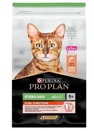 Pro plan cat adult sterilised vital functions salmon сухой корм для стерилизованных кошек с лососем и рисом 10 кг