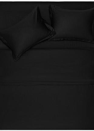 Простынь ardesto mix&match premium, 240x260см, 100% хлопок, сатин, черный