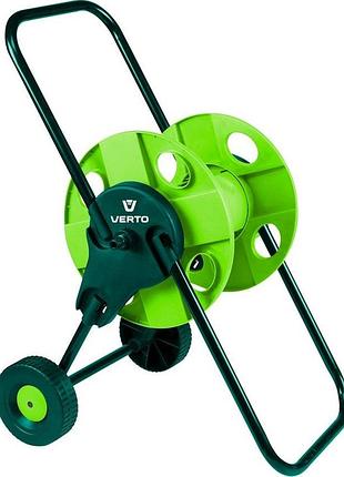 Котушка для шланга verto на колесах 45м 1/2" 35м 5/8" 15м 3/4"